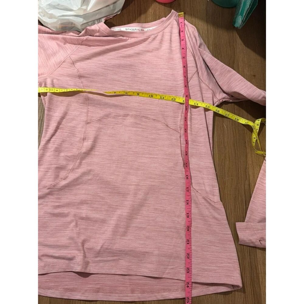 Spyder Active Womens Pink Long Sleeve Base Layer Top, Medium EUC - Picture 6 of 8